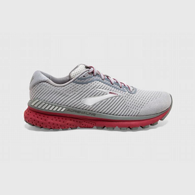 Brooks Adrenaline Gts 20 - Zapatillas Running Asfalto Hombre - Rojas / Plateadas / Gris (BP2530941)